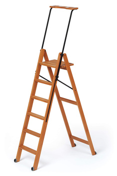 ARREDAMENTI TUSCANIA 6 Drabina - 206 x 50 cm, brązowy