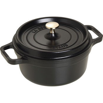 STAUB LA COCOTTE Garnek żeliwny okrągły 2.6 ltr, czarny