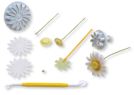 PME Wykrawaczki z tłoczkiem stokrotka (4 sztuki)