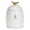 LA PORCELLANA BIANCA APEREGINA ORO Pojemnik na miód z łyżeczką 8 cm