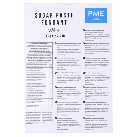 PME Masa cukrowa - Biały, 1 kg