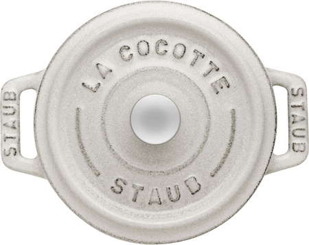 STAUB MINI COCOTTE Mini garnek żeliwny okrągły 250 ml, truflowy