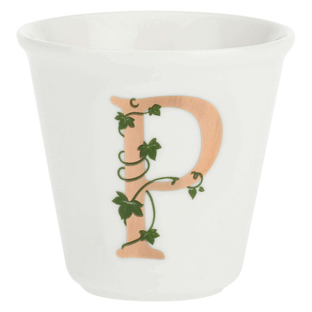 LA PORCELLANA BIANCA UNICO Filiżanka z łyżeczką 75 ml, Wzór P