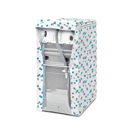 RAYEN Pokrowiec na pralkę ładowaną od góry, w grochy