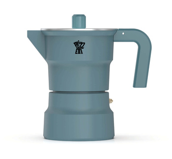 PEZZETTI SOLIDEXPRESS Emaliowana kawiarka (3 filiżanki) - Antyczny turkusowy