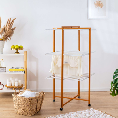 ARREDAMENTI KARISMA Suszarka na pranie - 80 x 68 cm, Brązowy