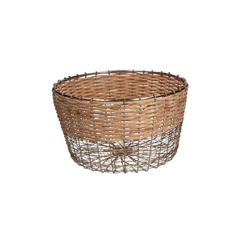 RITUALI DOMESTICI METTILOQUI Okrągły koszyk 26 x 15 cm