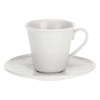 LA PORCELLANA BIANCA BOSCO Zestaw 6 filiżanek do kawy ze spodkiem 80 ml