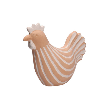 RITUALI DOMESTICI GALLURA Figurka w kształcie koguta w paski 30 x 12 x 23 cm