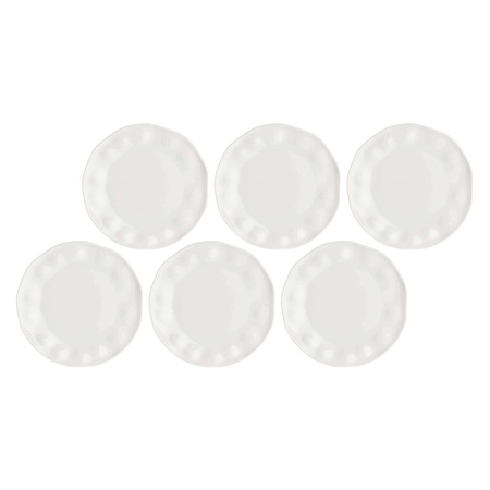 LA PORCELLANA BIANCA LUNIA Zestaw 6 talerzy do sałatek 21.5 cm