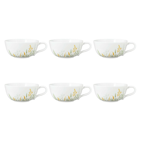 SELTMANN MEADOW GRASSES GREEN Zestaw 6 filiżanek do herbaty 280 ml