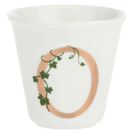 LA PORCELLANA BIANCA UNICO Filiżanka z łyżeczką 75 ml, Wzór O