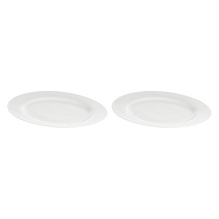 LA PORCELLANA BIANCA ESSENZIALE Zestaw 2 pater okrągłych z rantem 30 cm