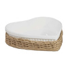 LA PORCELLANA BIANCA MIDOLLINO Wiklinowy kosz na naczynie do zapiekania serce