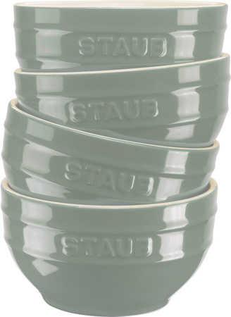 STAUB SERVING Zestaw 4 misek 12 cm, eukaliptusowy