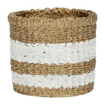 RITUALI DOMESTICI PUEBLO Rustykalna osłonka na doniczkę 13 x 11.5 cm