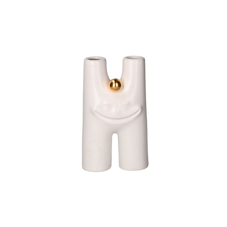 RITUALI DOMESTICI GLINFLUENCER Nowoczesny wazon ceramiczny H 9.5 x 5 x 16 cm