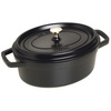 STAUB LA COCOTTE Garnek żeliwny owalny 3.2 ltr, czarny