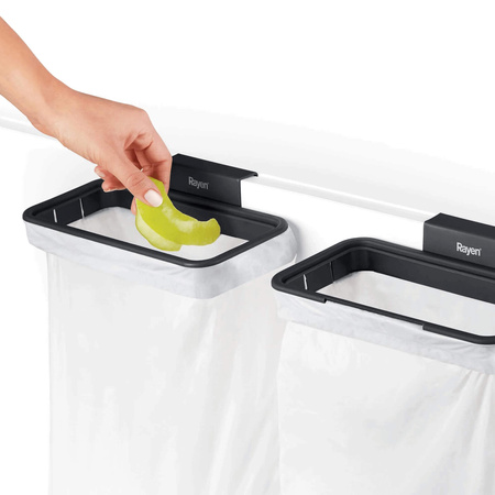 RAYEN Uchwyt z pokrywką do mocowania worka na śmieci