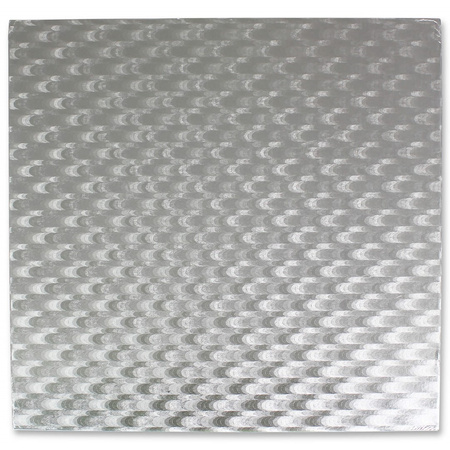 PME Zestaw pudełko na ciasto i kwadratowa deska 25.5 cm biały