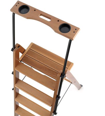ARREDAMENTI TUSCANIA 5 Drewniana drabina - 182 x 50 cm, Brązowy