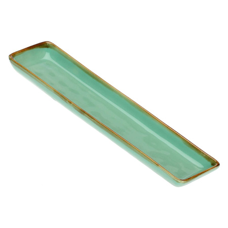 ROSE&TULIPANI CONCERTO VERDE ACQUA Zestaw 4 tac prostokątnych 32 x 8 cm