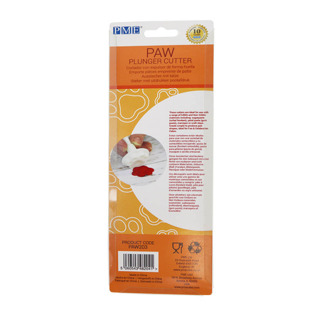 PME Zestaw 3 foremek psie łapki z tłokiem