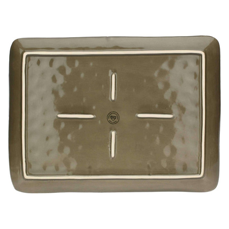 ROSE&TULIPANI CONCERTO GRIGIO TORTORA Taca prostokątna 36 x 26.5 cm