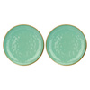 ROSE&TULIPANI CONCERTO VERDE ACQUA Zestaw 2 półmisków okrągłych 32 cm