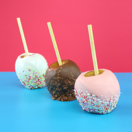 PME Patyczki bambusowe do jabłek w polewie toffee (30 sztuk) 13 cm