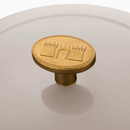 BALLARINI BELLAMONTE Garnek żeliwny okrągły 7 ltr, kość słoniowa