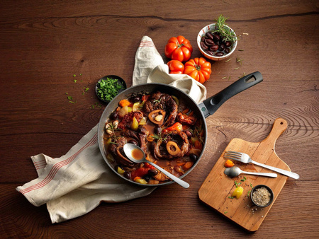 BALLARINI FERRARA Patelnia granitowa indukcyjna 26 cm