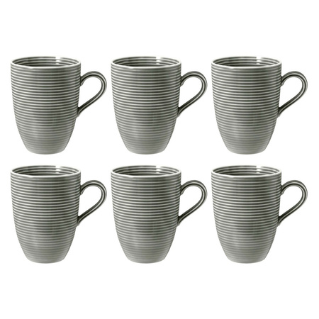 SELTMANN BEAT COLOR GLAZE Zestaw 6 kubków z uchwytem 350 ml