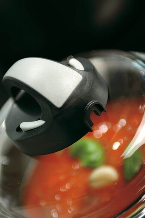 BALLARINI Szklana pokrywka z regulacją pary 26 cm