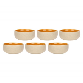 ROSE&TULIPANI ARPEGGIO Zestaw 6 miseczek pomarańczowy 14.5 cm