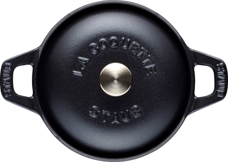 STAUB LA COQUETTE Garnuszek żeliwny okrągły 500 ml, czarny
