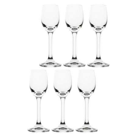 LA PORCELLANA BIANCA NOVELLO Zestaw 6 kieliszków do likieru 65 ml