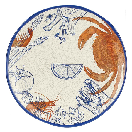 ROSE&TULIPANI Ocean Life Duża taca okrągła z melaminy 42 cm