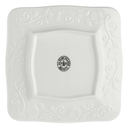 LA PORCELLANA BIANCA FLORENTINA Zestaw 6 talerzy kwadratowych 20 cm