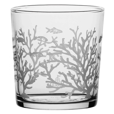 LA PORCELLANA BIANCA BABILA Zestaw 6 szklanek z grubym dnem rafa koralowa 350 ml