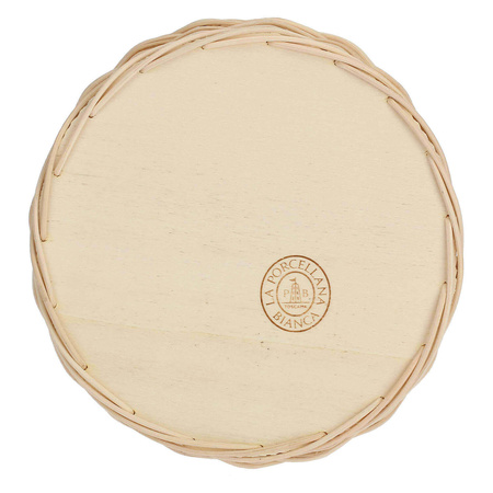 LA PORCELLANA BIANCA MIDOLLINO Wiklinowy kosz na wazę 23 cm