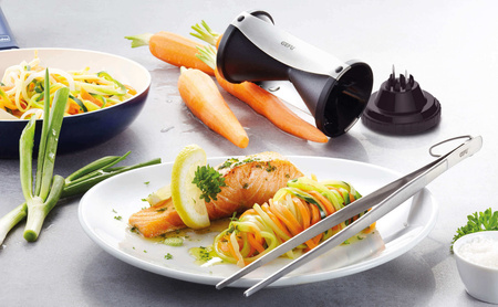 GEFU SPIRELLI® Krajalnica spiralna + pęseta kuchenna