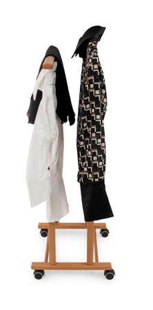 ARREDAMENTI TRENDY Wieszak do sypialni - 102 x 44 cm, brązowy