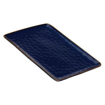 ROSE&TULIPANI CONCERTO BLU COBALTO Taca prostokątna 36 x 26.5 cm