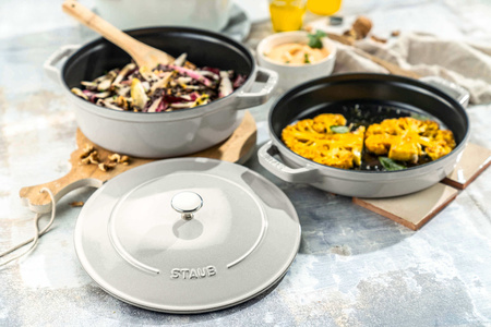 STAUB Zestaw 3 naczyń + pokrywka 24 cm truflowy