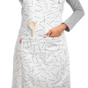 RAYEN Biały fartuch kuchenny