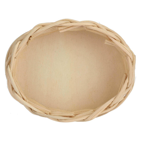 LA PORCELLANA BIANCA MIDOLLINO Wiklinowy kosz na naczynie do zapiekania królik 10 x 7 cm