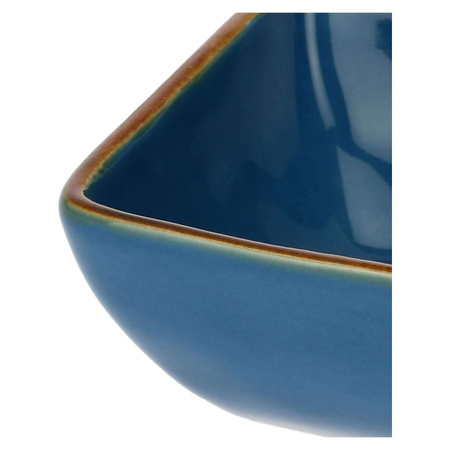 ROSE&TULIPANI CONCERTO BLU AVIO Zestaw 6 kwadratowych miseczek 8 cm