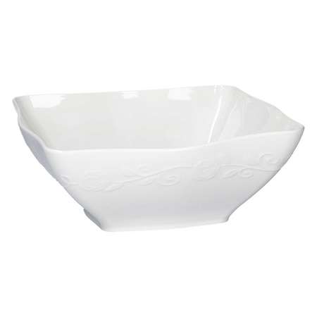 LA PORCELLANA BIANCA FLORENTINA Zestaw 2 misek kwadratowych głębokich 22 cm