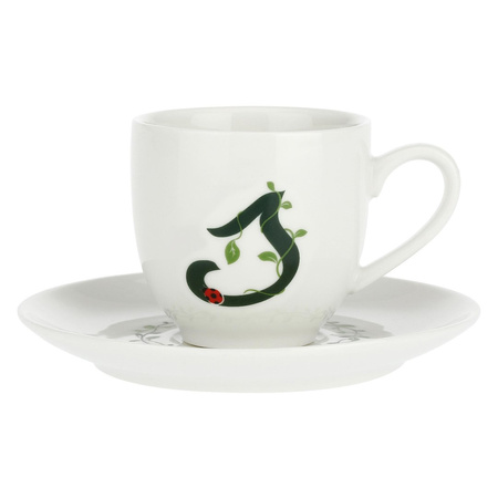 LA PORCELLANA BIANCA SOLOTUA Filiżanka ze spodkiem 90 ml, Wzór S